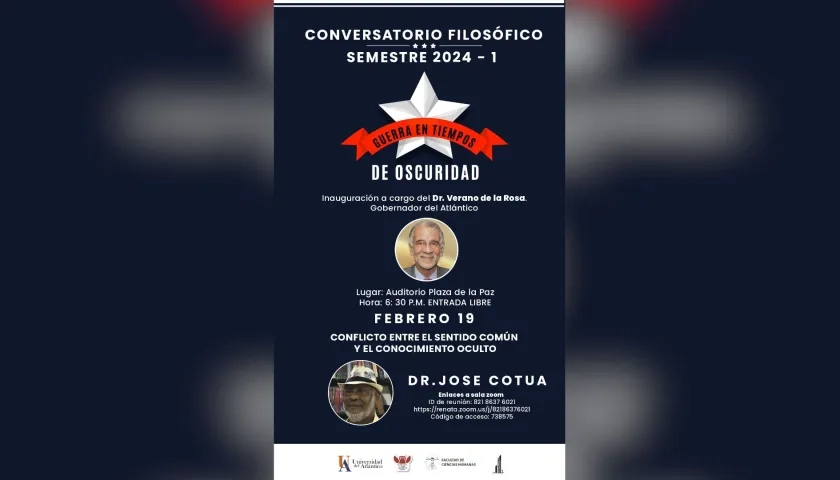 Primer día del conversatorio ‘Guerra en tiempos de oscuridad’.