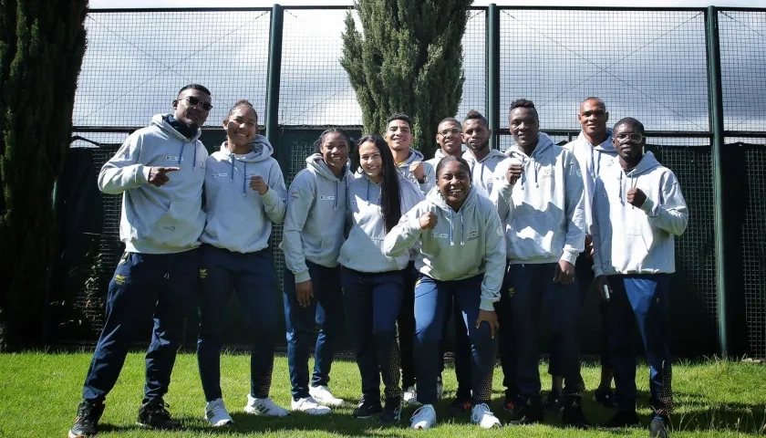 Integrantes de la Selección Colombia de boxeo. 