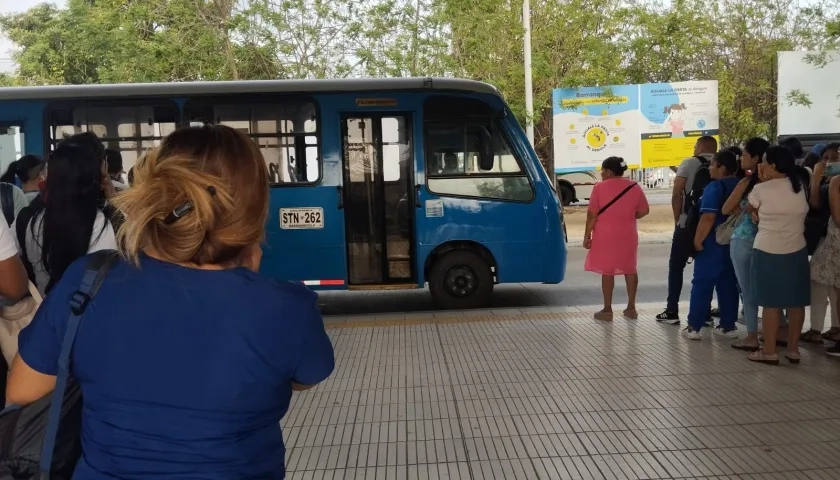 Los buses del TPC en la Estación Joe Arroyo