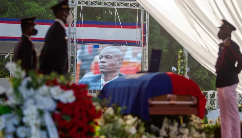 Honras fúnebres del expresidente de Haití Jovenel Moïse.
