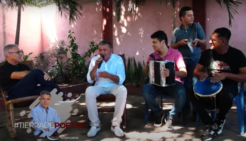 Jorge Cura en la entrevista que le hizo a José 'Cachete' López en Villanueva