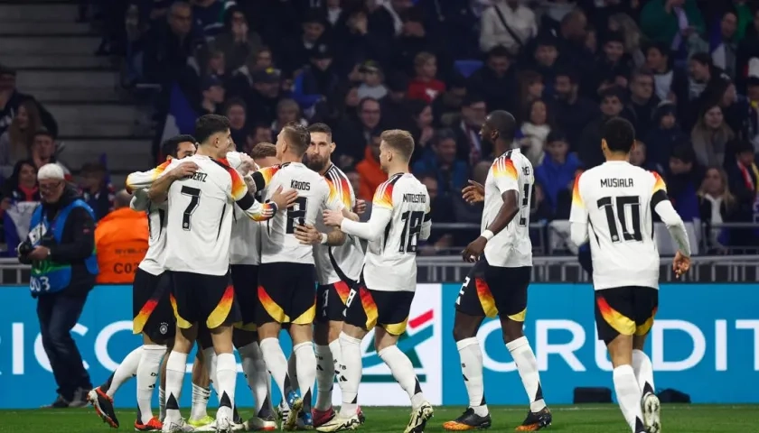 La celebración del equipo alemán.
