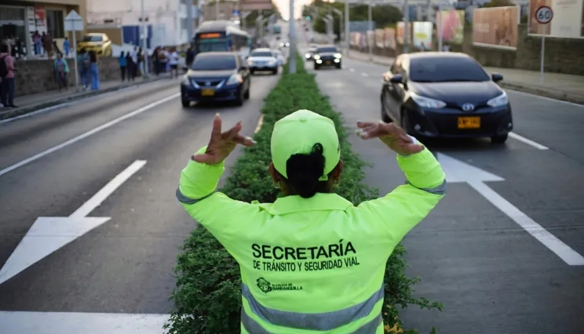 Contraflujo vial en la carrera 51B entre calles 94 y 84.