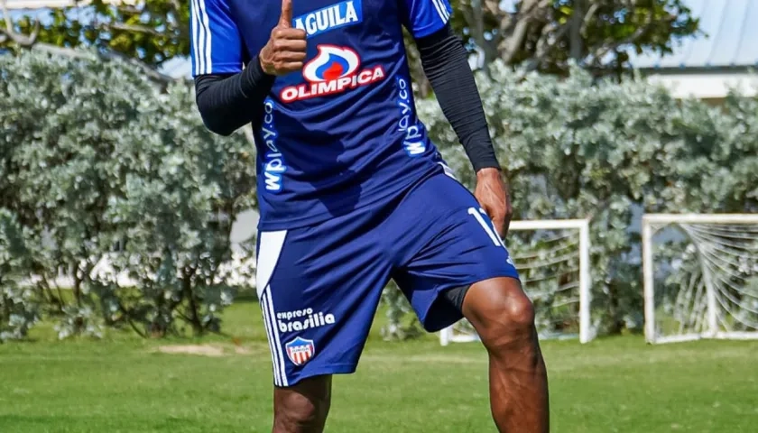 Gabriel Fuentes se reintegró al Junior luego de estar con la Selección Colombia. 