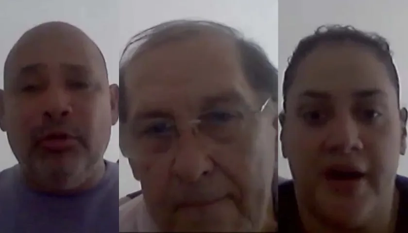 Ever Edinson Castro, Augusto Osorio Berdugo y Diana Patricia Molina. 