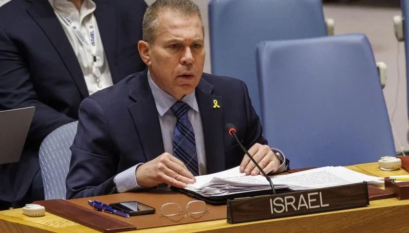 El embajador de Israel ante la ONU, Gilad Erdan.