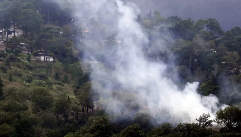 Incendio forestal en Honduras. 