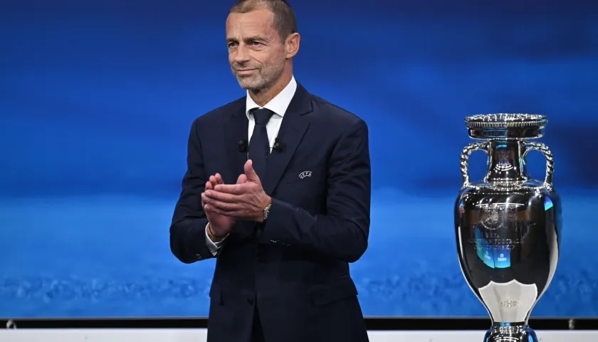 El presidente de la UEFA, Aleksander Ceferin.