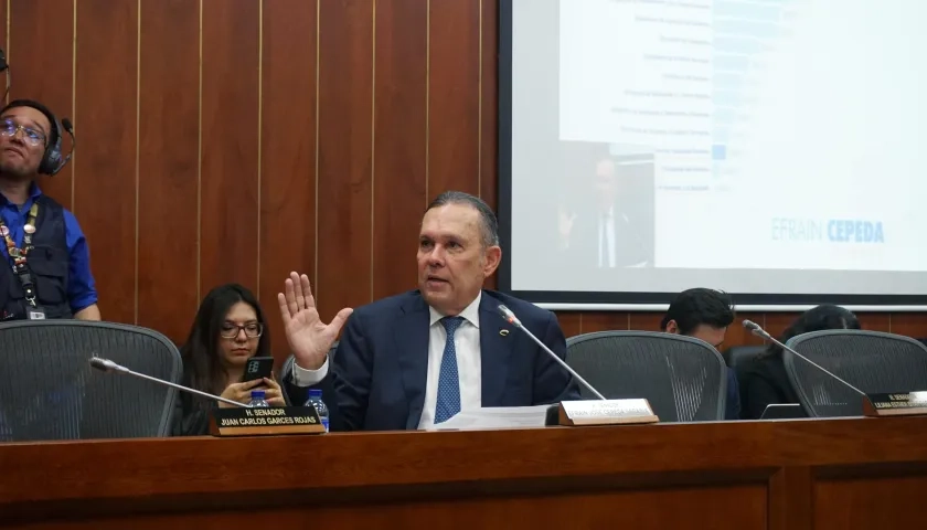 Efraín Cepeda, presidente de la Comisión de Asuntos Económicos del Senado