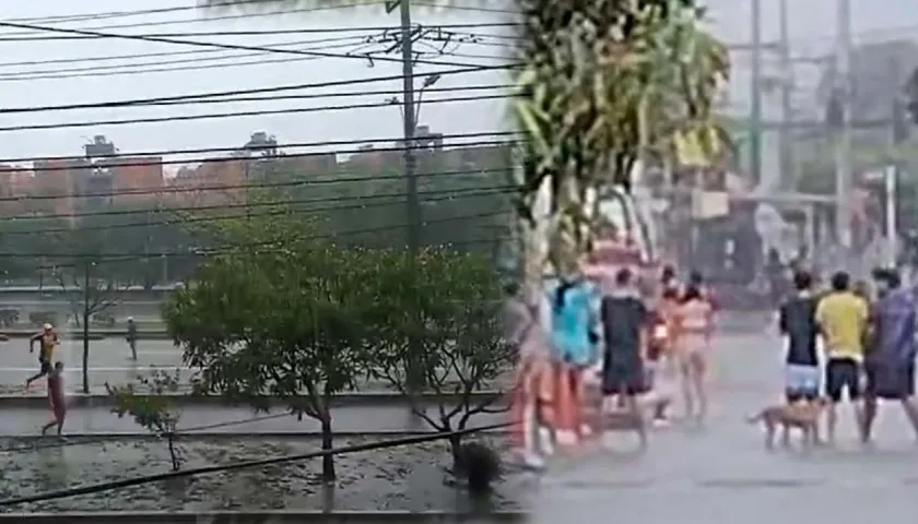 Enfrentamientos bajo la lluvia en Barranquilla y Soledad.