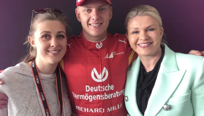 Gina, Mick y Corinna Schumacher