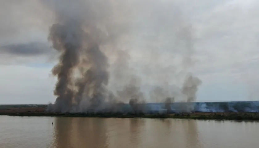 Incendio Isla Salamanca