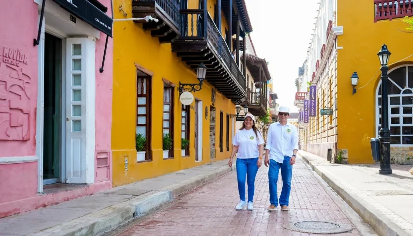 La Calle San Juan de Dios en el Centro Histórico de Cartagena