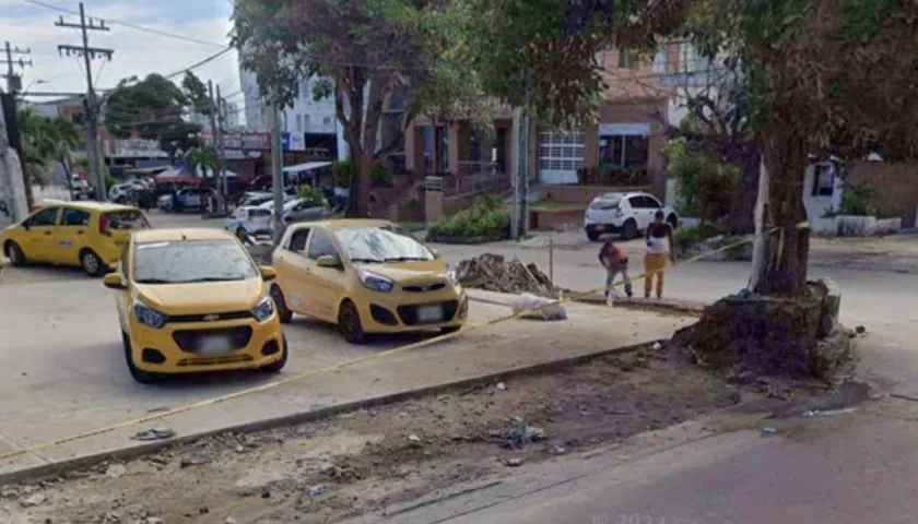 Estación de taxi 322 ubicada en el barrio Granadillo de Barranquilla. 