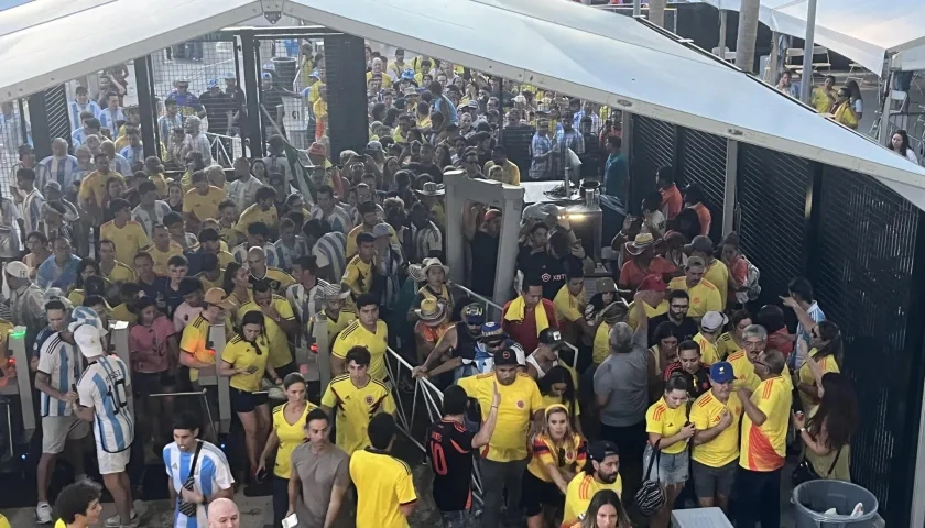 Momentos de tensión en el Hard Rock Stadium.