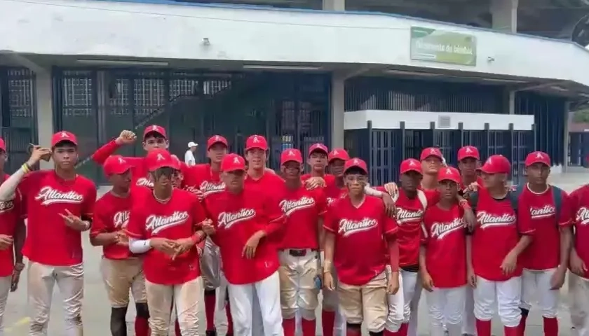 Selección Atlántico de béisbol, finalista en el Campeonato Nacional sub-15, en Cali.