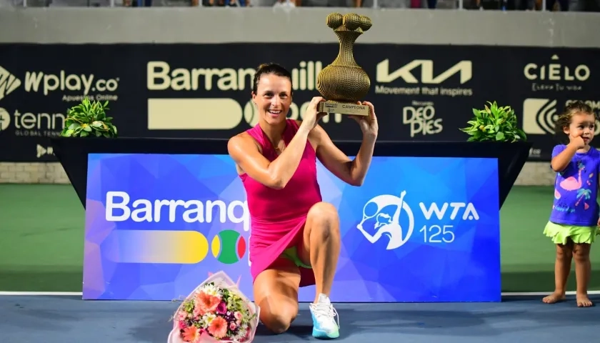 La alemana Tatjana Maria, campeona del torneo de 2023 en la modalidad de sencillos. 