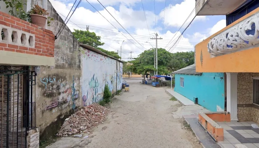 Sector de Barlovento donde ocurrió el crimen. 