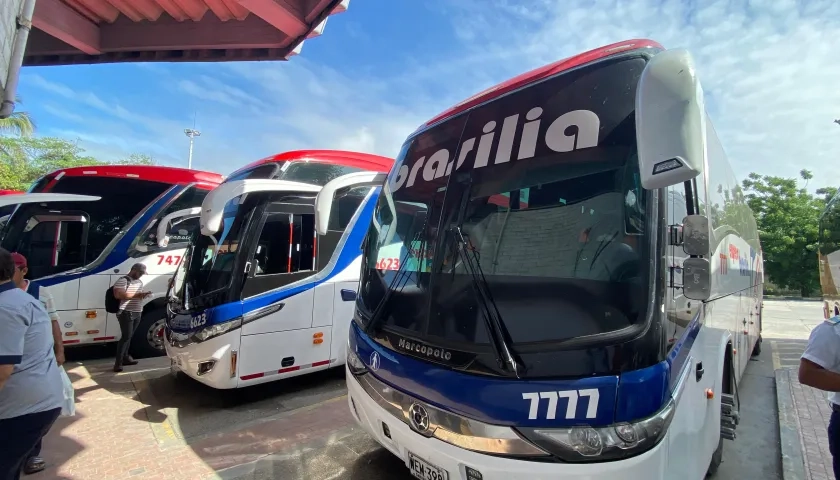 Buses de Brasilia.