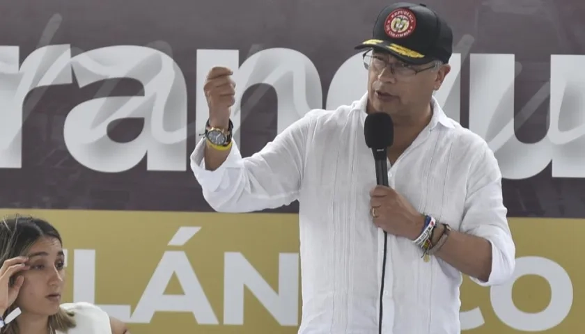 Gustavo Petro en Barranquilla, el 7 de mayo pasado.