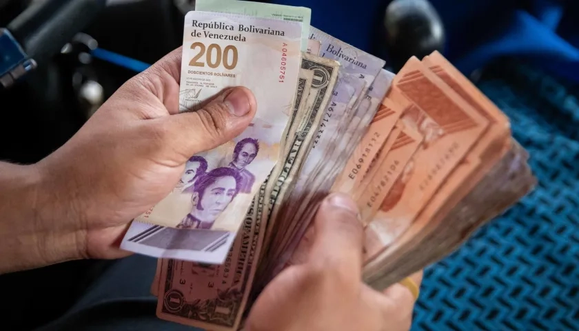 Los nuevos billetes que circulan en Venezuela. 