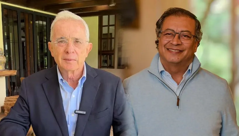 Álvaro Uribe Vélez y Gustavo Petro