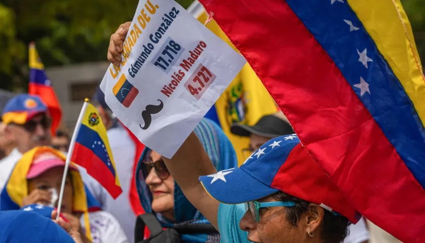 Protesta convocada por María Corina Machado.