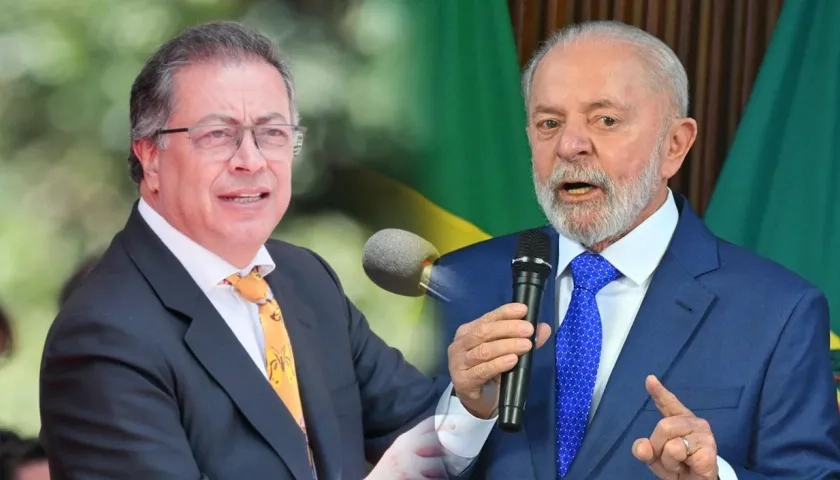 Gustavo Petro y Lula da Silva.