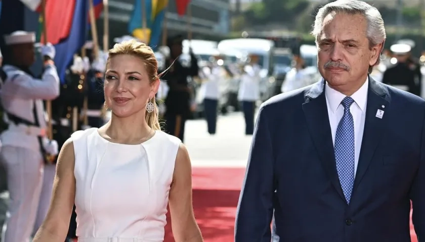 Fabiola Yánez y Alberto Fernández.