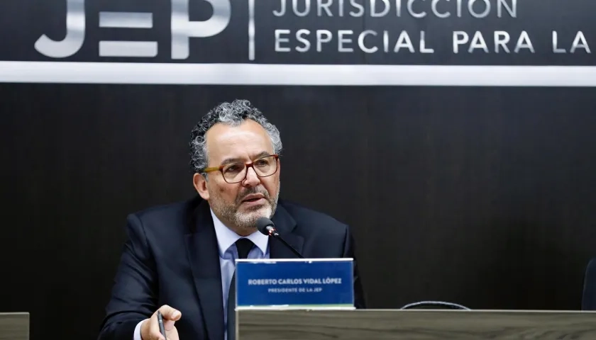 Presidente de la Jurisdicción Especial para la Paz (JEP), Roberto Vidal.