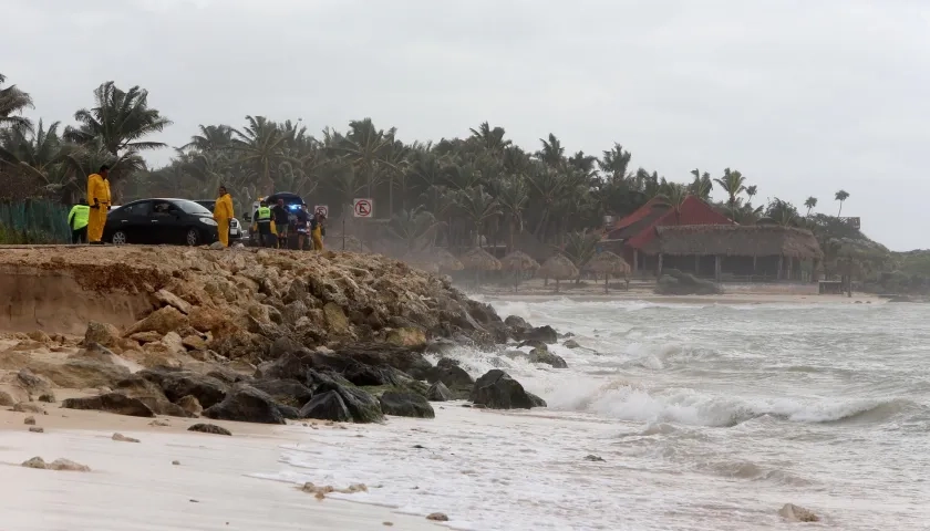 Playas en alerta ante la tormenta tropical.