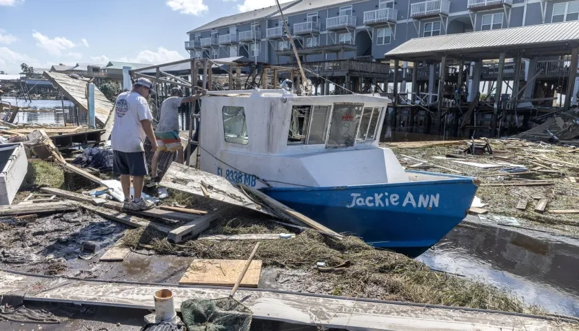 Daños que ha dejado el huracán en Florida.