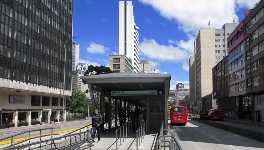 Estación San Diego, de Transmilenio.