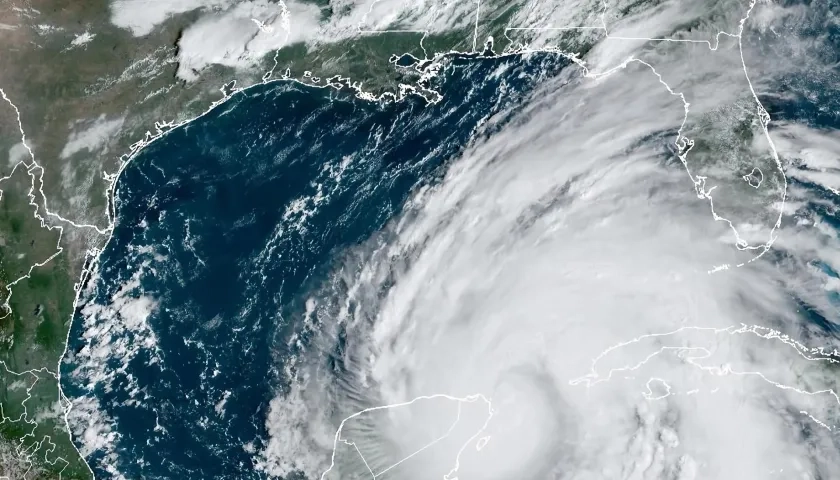 Aspecto del huracán Helene desde el espacio. 