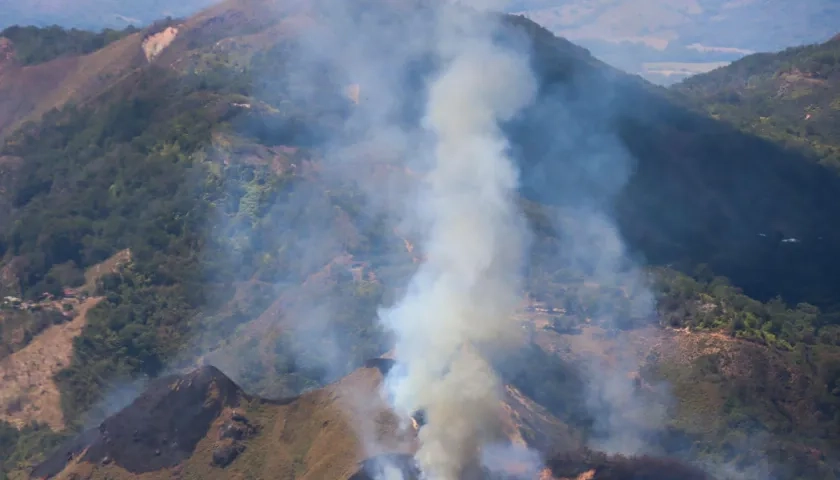 Incendio forestal.