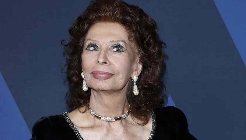 La actriz Sophia Loren.