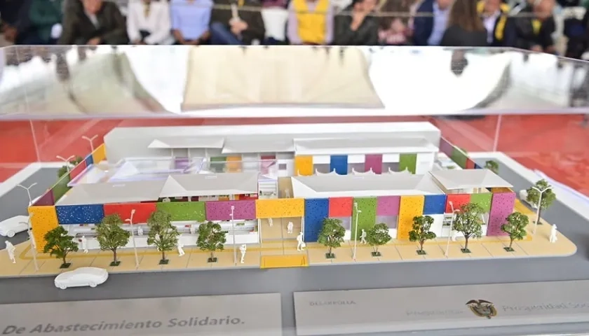 Maqueta de un Puntos de Abastecimiento Solidario.