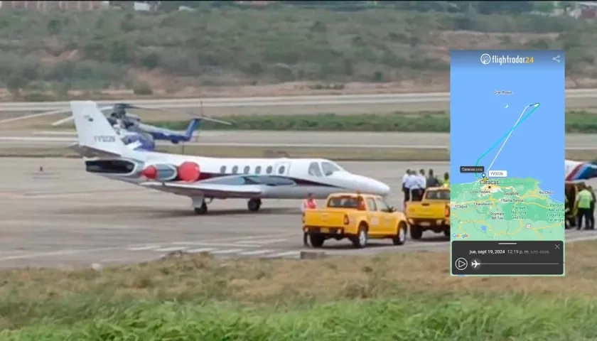 Fotografía de la Aeronave. 