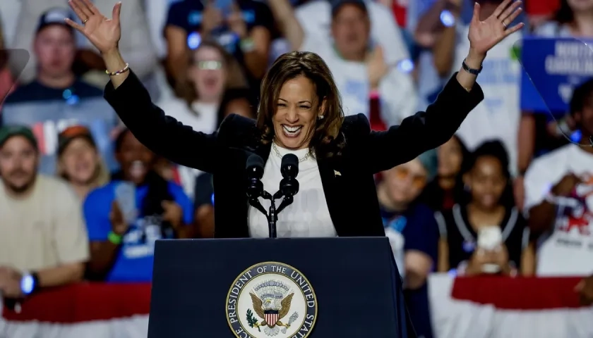 Kamala Harris, candidata presidencial por el partido demócrata.