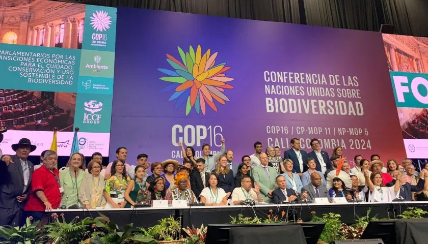 La sesión del Congreso en la COP16.