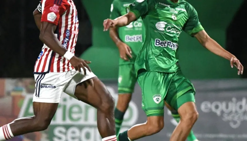 Didier Moreno durante el partido contra La Equidad. 