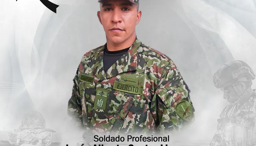 El soldado Jesús Alberto Castro Lizcano.