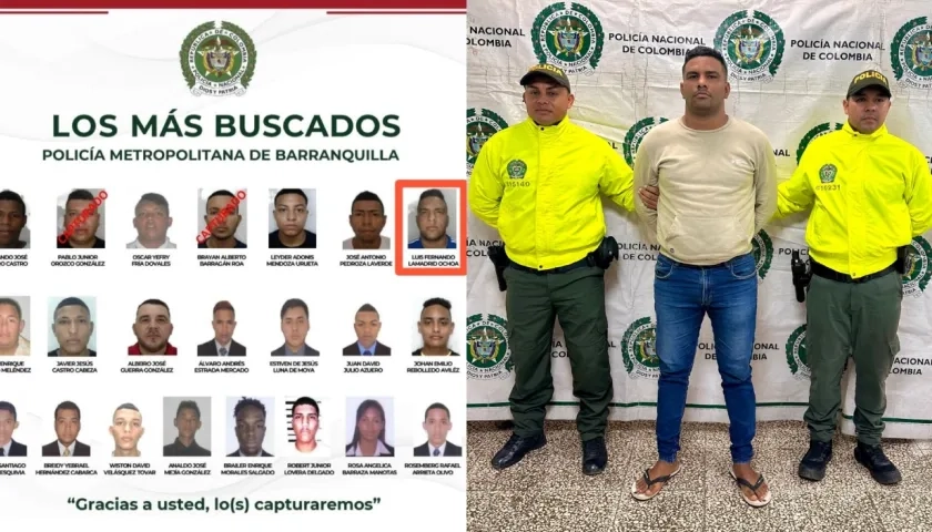 Luis Fernando Lamadrid Ochoa aparecía en el cartel de los más buscados.  