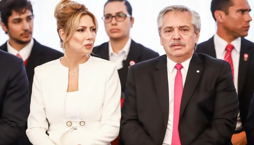 Fabiola Yañez y Alberto Fernández.