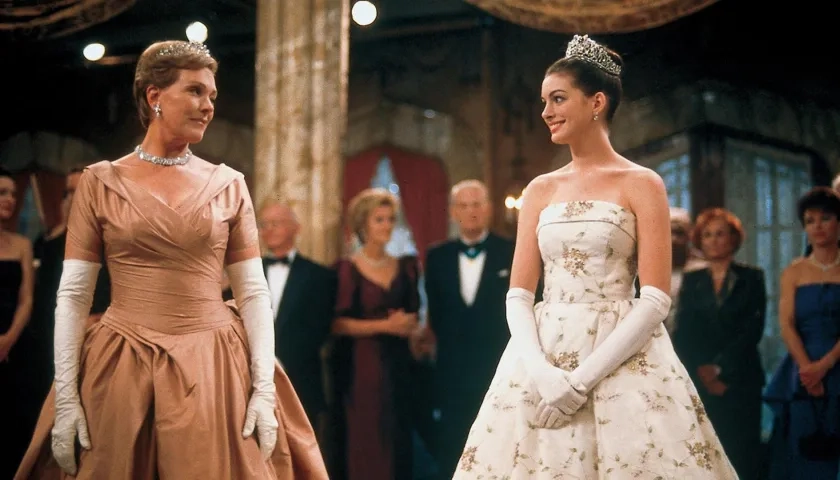 Julie Andrews y Anne Hathaway. 