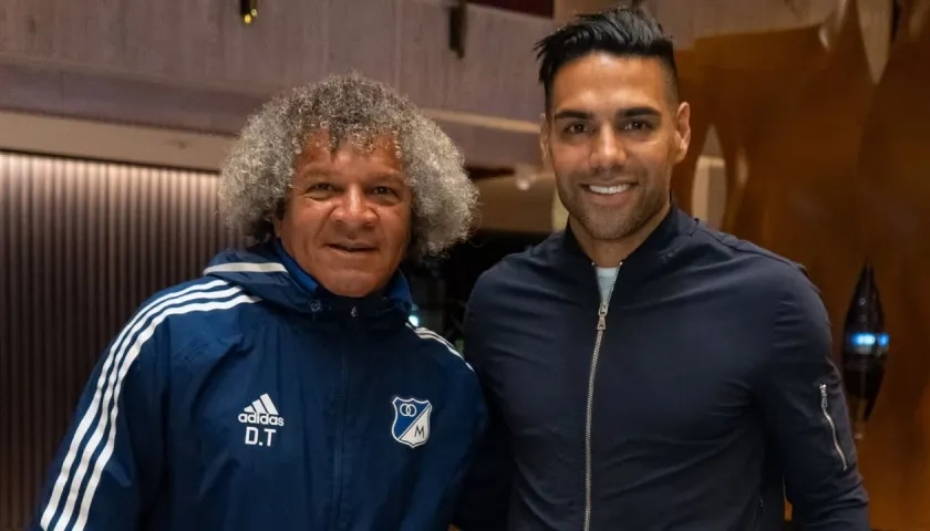 Alberto Gamero y Radamel Falcao.