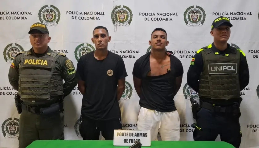 Cristian José Pabello Flores y José Zabala Ojeda fueron capturados por la Policía. 