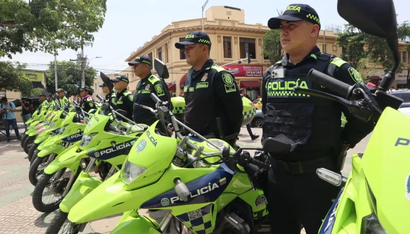 Patrullas de la Policía. 