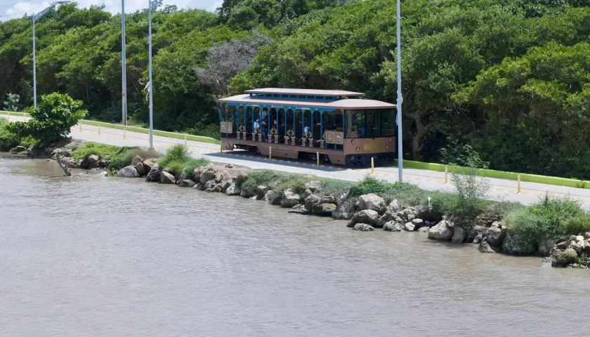 El Tren Turístico de Las Flores.