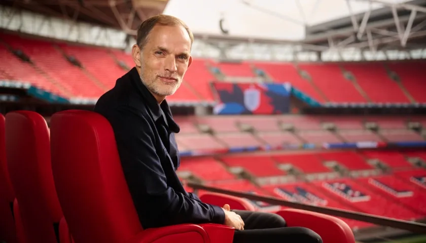 Thomas Tuchel fue presentado este miércoles en el Wembley.